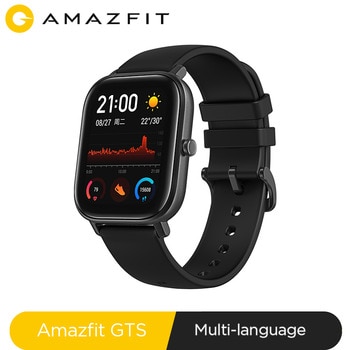 Глобальная версия, Новые смарт-часы Amazfit GTS, 5 АТМ, водонепроницаемые, для плавания, умные часы, 14 дней, батарея, управление музыкой, для телефо...
