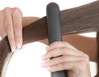 Использование утюжка для волос