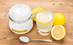 Сода с лимоном для удаления плесени