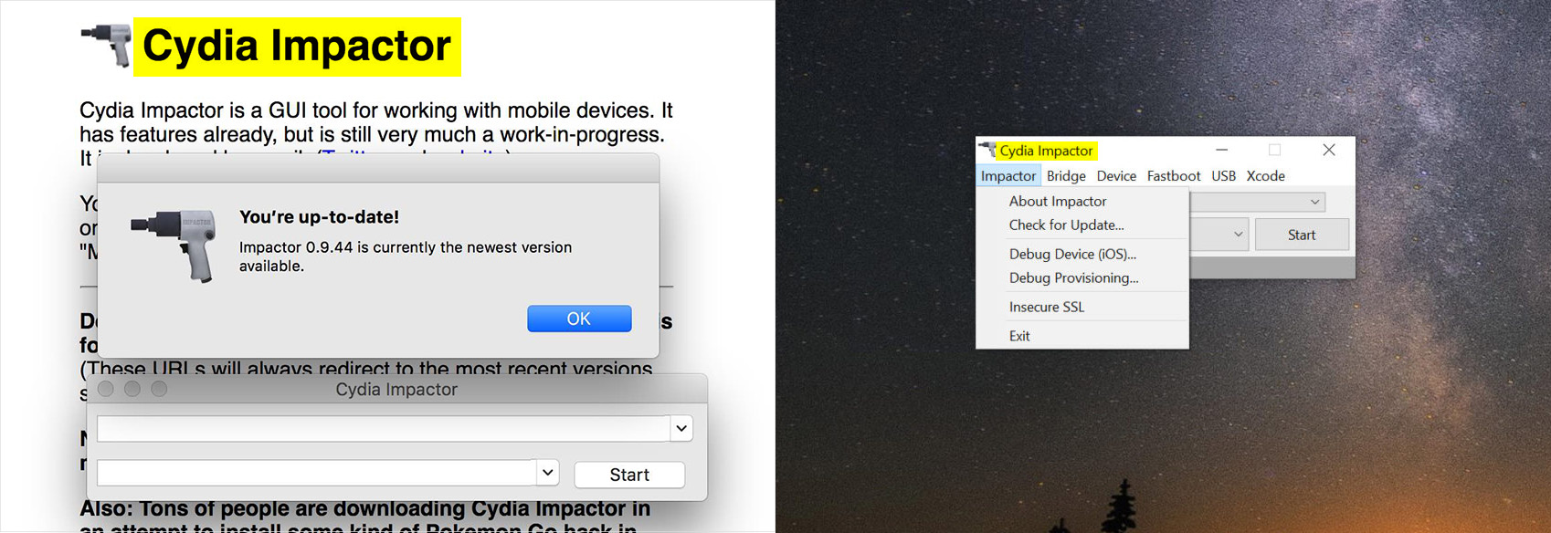 Cydia Impactor откатит неудачный джейлбрейк, но сотрет данные с iPad