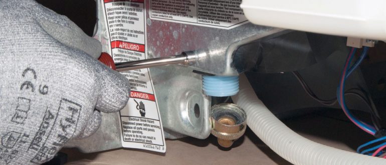 Замена клапана подачи воды посудомоечной машины