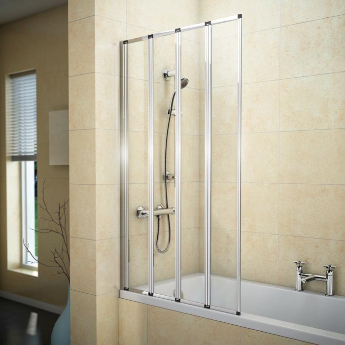 Как подобрать стеклянные шторы для ванной?