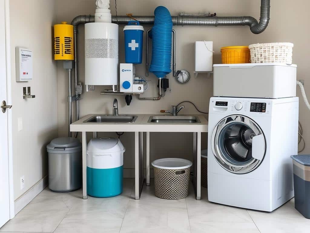 Equipment and setup of a mini-laundryфото