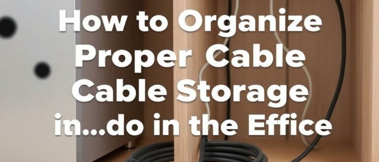 Как организовать правильное хранение кабелей в офисе: практические советы и идеи