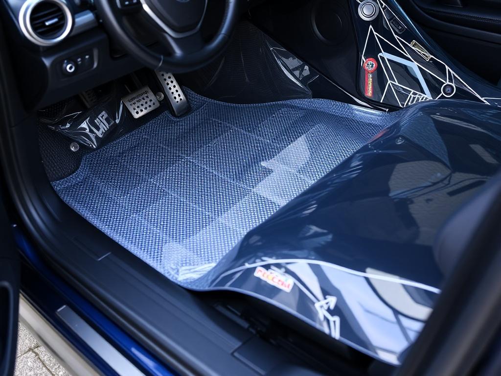 Protection of high-risk areas of the car with anti-gravel filmфото